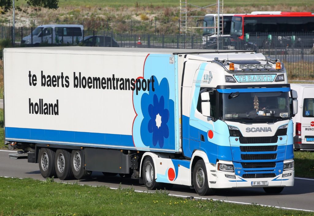 Camion Scania TBT Logistic la terminal logistic