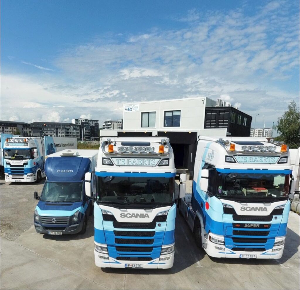 Flotă camioane Scania TBT Logistic International